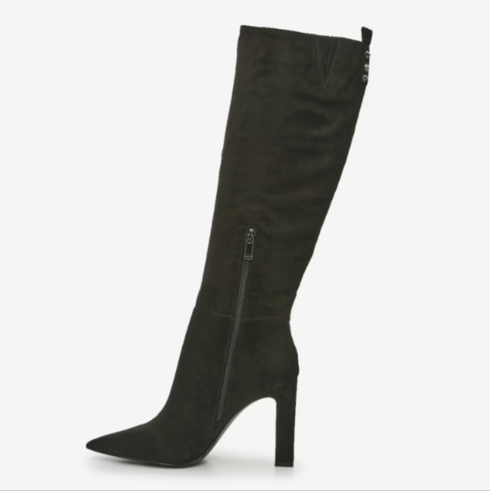 JLO Jennifer Lopez Krim Boot Women's Size 9.5 Black High Heeled Boot - Picture 16 of 16